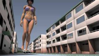 The Giant Girl Walking