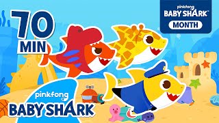 Baby Shark Dinosaur, Animal, Toy - All Sharks! | +Compilation | Doo Doo 1hour 