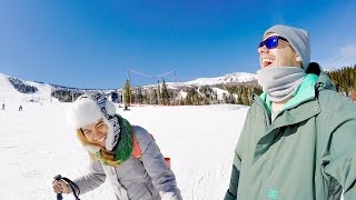 ТАЙКА (POY) В РОССИИ!! ВПЕРВЫЕ В ЖИЗНИ ВСТАЛА НА ЛЫЖИ!! Шерегеш 2017