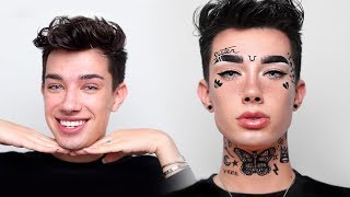 FULL FACE OF TATTOOS USING ONLY MAKEUP!