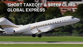GLOBAL EXPRESS SHORT TAKEOFF & STEEP CLIMB AT INNSBRUCK