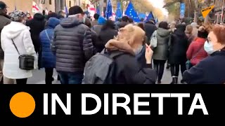 #Georgia, ancora proteste a sostegno dell'ex presidente #Saakashvili