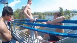Влог:Красноярск Остров Татышев лето2016/прыжки в воду/Приколы