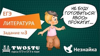 ЕГЭ по литературе. Вариант № 1 – задание 3