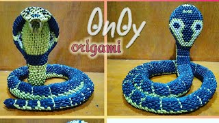 Papercraft 3d origami cobra tutorial part 1