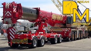 HEAVY CRANES LEAVING CONEXPO LAS VEGAS OVERSIZE LOAD EVERYWHERE BIG CLEANOUT #2