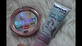 Einhorn Rainbow Highlighter + Isana Cooling Gel + Bilou Coco Cocktail Review