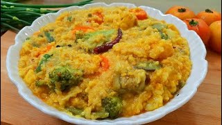 শীতের সবজি দিয়ে ল্যাটকা খিচুড়ি | খিচুড়ি | Sabji Khichuri/Vegetable Khichuri | Shilpi's Cooking World