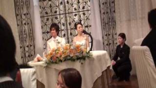 2010/1/23 結婚披露宴 新郎ウェルカムスピーチ