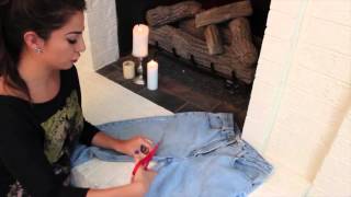 Making Old Jeans Pants Short