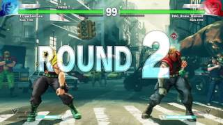 STREET FIGHTER V (BETA) Final Rome (RED) VS TCLAW (YEL)