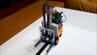 Arduinoがタミヤのフォークリフトをしゃべりながら運転する!!