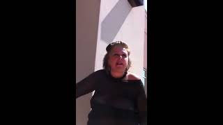 Lady's boob falls out....and boy is she pissed.