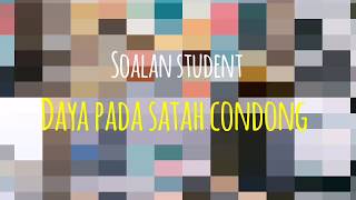 Fizik SPM daya pada satah condong