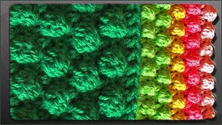 Узор шишечки. Шишечки крючком. Вязание узора. (crochet pattern)