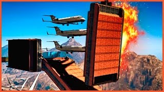 ЛЕТАЮЩИЕ ПЛИТЫ И ВЕТРЯКИ СМЕРТИ В GTA 5 ONLINE!