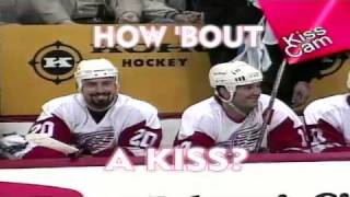 Captain Steve Yzerman Steps Up for the Kiss Cam