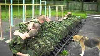 Физо молодых Лето 2008 в/ч 54906 Russian army hardened hazing