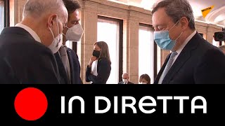 Draghi alla riunione straordinaria della Corte Costituzionale