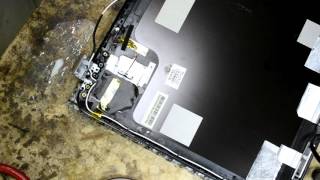 HP DV7 Восстановление шлейфа матрицы и крепления петель матрицы