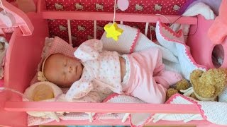 Cleaning and dressing my preemie reborn doll
