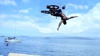 BMX Jumps into Water: 350 Birdman