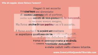 Vita di coppia: dove finisce l'amore?