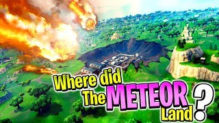 THE METEOR DIDNT DESTROY TILTED IT DESTROYED SOMEWHERE ELSE !?! - Fortnite Season 4 Live Squads