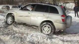 TiggoVS_PajeroVS_Rav4 - тест-драйв зимой
