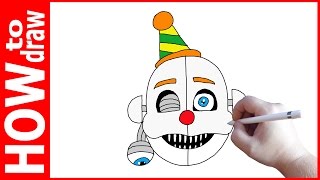 How to draw Ennard, FNAF Sister Location, Как нарисовать Эннарда