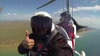 Перелет Краснодар - Коктебель - Артек к Дню защиты детей 1 июня 2014 г.  Gyroplane Flying.