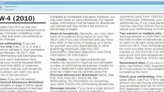 Automating the IRS W4 Form with LincDoc