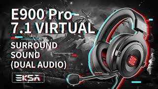 EKSA E900 Virtual 7.1 Surround Sound Gaming Headset