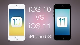 Сравнение iOS 10 vs iOS 11 на iPhone 5S