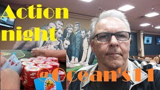 Poker vLog 11 Crazy poker hands at Ocean's 11 (casino boondocking)
