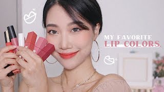 (Eng) 따로 리뷰 못했지만 요즘 좋아하는 립들! (웜쿨모두평화/맥,아르마니저렴이/최애) | 립스코 LIPSCO?