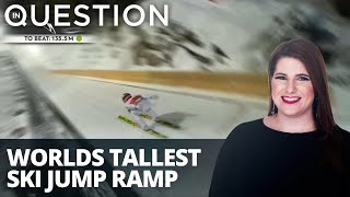 WATCH: Freestyle skier tackles tallest ski jump ramp