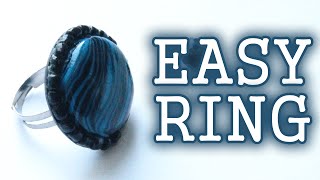 DIY Easy Ring - Polymer Clay Tutorial