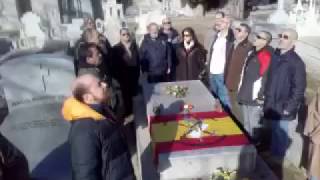 Visita de la Plataforma Millán Astray a la Tumba del Fundador de La Legion 3 de enero de 2017