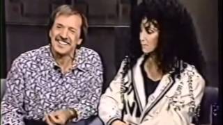 Cher With Sonny On The David Letterman Show   1987