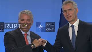 NATO's Stoltenberg and Colombian Pres Duque defend Ukraine's right to pursue NATO membership