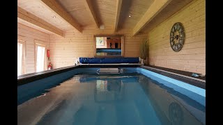 Endless Swimming Pool Log Cabin