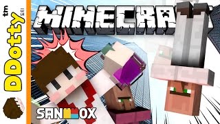돌대가리 파월!? [스턴트 징징이: 원 커맨드블럭] 마인크래프트 Minecraft - Derpy Stunt Villagers - [도티]