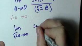 Limits of trig functions