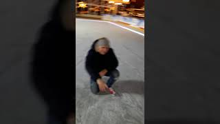 Мой Новый Год на катке , без падения не обошлось