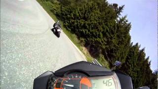 KTM 990 SMR vs Yamaha R1 Gerlos Tridays