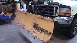 Meyer MDII ST 7.5 Snow plow storage solution.