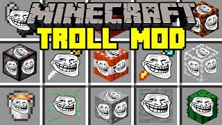 Minecraft TROLL MOD! | BUILD AND TROLL PLAYERS! | Modded Mini-Game