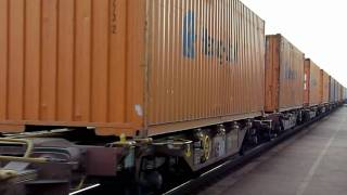 Mini footage - Giant freight train in the suburb (Budapest, Hungary)