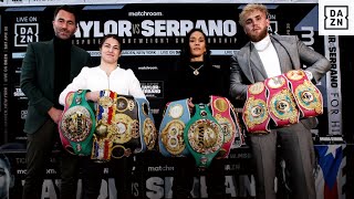 Katie Taylor vs. Amanda Serrano Press Conference featuring Eddie Hearn and Jake Paul